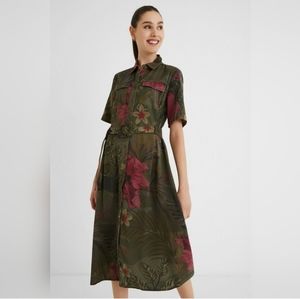DESIGUAL Tencel Midi Dress